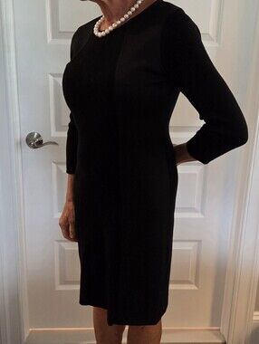 Calvin Klein Black Midi Sheath Dress